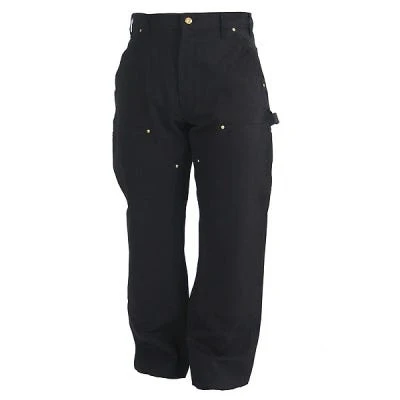 Carhartt Pants: Men's B01 BLK Black Cotton Duck Carpenter Pants 4 Carhartt Pants: Men's B01 BLK Black Cotton Duck Carpenter Pants - Image 4