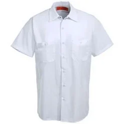 Red Kap Shirts: Men's White SP24 WH Short-Sleeve Uniform Work Shirt 5 Red Kap Shirts: Men's White SP24 WH Short-Sleeve Uniform Work Shirt -Eagle Shop image 66563 1