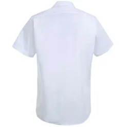 Red Kap Shirts: Men's White SP24 WH Short-Sleeve Uniform Work Shirt
