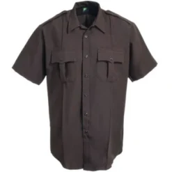 Horace Small Shirts: Mens Brown Soil-Release Short Sleeve Shirt HS1245 5 Horace Small Shirts: Mens Brown Soil-Release Short Sleeve Shirt HS1245 -Eagle Shop image 69370 1 1
