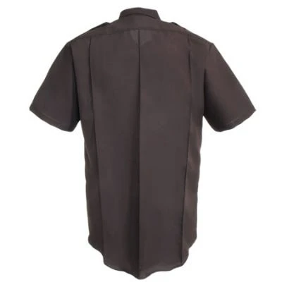 Horace Small Shirts: Mens Brown Soil-Release Short Sleeve Shirt HS1245 1 Horace Small Shirts: Mens Brown Soil-Release Short Sleeve Shirt HS1245