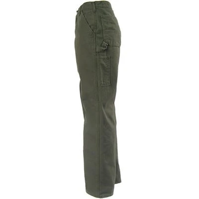 Carhartt Pants: Men's B111 MOS Green Flannel Lined Pants 1 Carhartt Pants: Men's B111 MOS Green Flannel Lined Pants