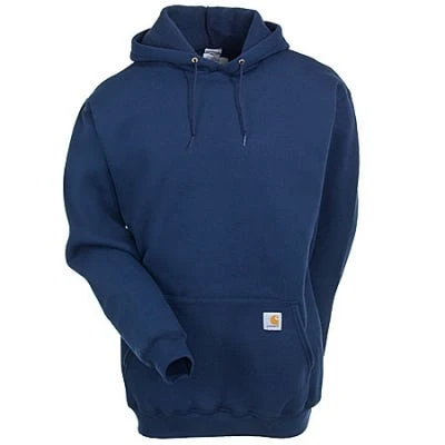 Carhartt Sweatshirts: Men's K121 472 Midweight Navy Hooded Pullover Sweatshirt 1 Carhartt Sweatshirts: Men's K121 472 Midweight Navy Hooded Pullover Sweatshirt