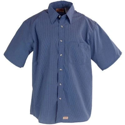 Red Kap Shirts: Men's SP84 GB Grey/Blue Plaid Short Sleeve Work Shirt 2 Red Kap Shirts: Men's SP84 GB Grey/Blue Plaid Short Sleeve Work Shirt - Image 2