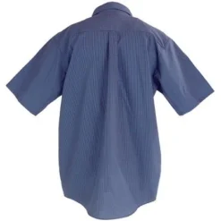 Red Kap Shirts: Men's SP84 GB Grey/Blue Plaid Short Sleeve Work Shirt