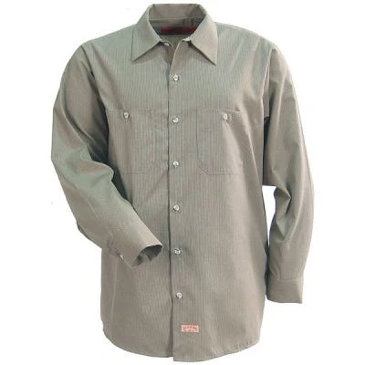 Red Kap Work Clothes: Khaki Long Sleeve Shirt SP14 KB 2 Red Kap Work Clothes: Khaki Long Sleeve Shirt SP14 KB - Image 2