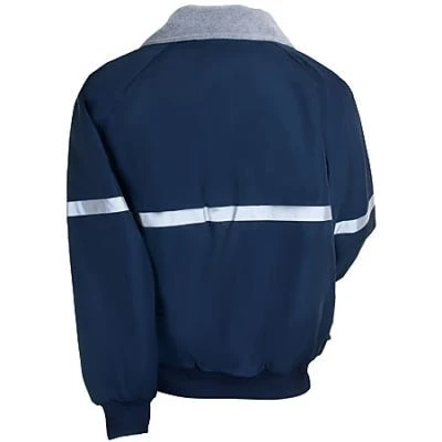 Port Authority Jackets: Men's Navy Lined Reflective Jacket J754R NVY 2 Port Authority Jackets: Men's Navy Lined Reflective Jacket J754R NVY - Image 2
