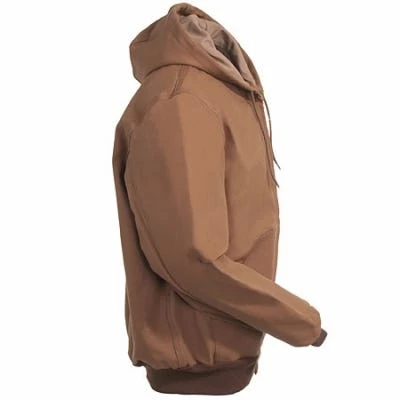 Carhartt Jackets: Men's J131 BRN Brown Duck USA-Made Hooded Jacket 4 Carhartt Jackets: Men's J131 BRN Brown Duck USA-Made Hooded Jacket - Image 4