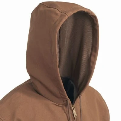 Carhartt Jackets: Men's J131 BRN Brown Duck USA-Made Hooded Jacket 5 Carhartt Jackets: Men's J131 BRN Brown Duck USA-Made Hooded Jacket - Image 5