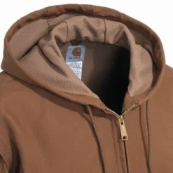 Carhartt Jackets: Men's J131 BRN Brown Duck USA-Made Hooded Jacket 11 Carhartt Jackets: Men's J131 BRN Brown Duck USA-Made Hooded Jacket -Eagle Shop image 90476
