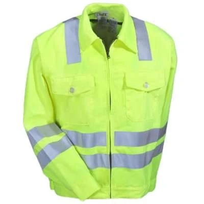 Red Kap Jackets: Men's JY32 AB Green High-Visibility ANSI Safety Jacket 3 Red Kap Jackets: Men's JY32 AB Green High-Visibility ANSI Safety Jacket - Image 3