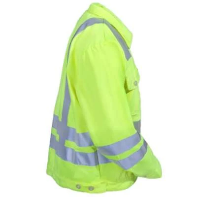 Red Kap Jackets: Men's JY32 AB Green High-Visibility ANSI Safety Jacket 1 Red Kap Jackets: Men's JY32 AB Green High-Visibility ANSI Safety Jacket