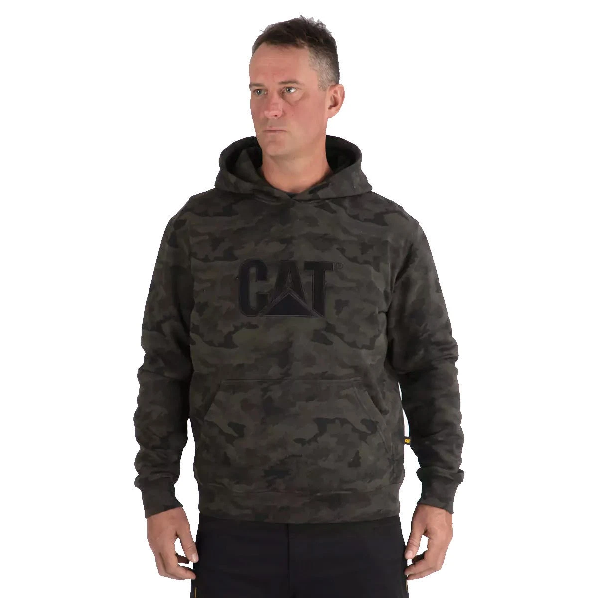 Caterpillar Sweatshirts: Men's W10646 11790 Night Camo Trademark Hooded Sweatshirt 1 Caterpillar Sweatshirts: Men's W10646 11790 Night Camo Trademark Hooded Sweatshirt