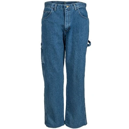 Red Kap Jeans: Men's Stonewashed PD80 SW Loose Fit Work Dungaree Jeans 2 Red Kap Jeans: Men's Stonewashed PD80 SW Loose Fit Work Dungaree Jeans - Image 2