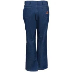 Bulwark Jeans: Men's Flame-Resistant PEJ2 DD Blue Cotton Denim Work Jeans -Eagle Shop pej2dd4 bulwarkb 01