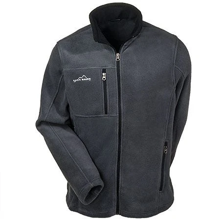 Eddie Bauer Jackets: Men's Grey Full Zip Fleece Jacket EB200 GRY 3 Eddie Bauer Jackets: Men's Grey Full Zip Fleece Jacket EB200 GRY - Image 3