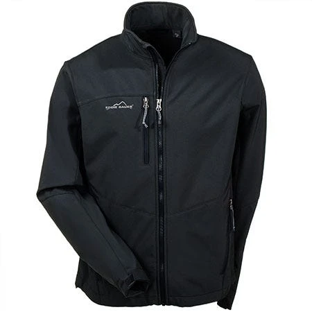Eddie Bauer Jackets: Men's Soft Shell Black Waterproof Jacket EB530 BLK 3 Eddie Bauer Jackets: Men's Soft Shell Black Waterproof Jacket EB530 BLK - Image 3