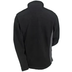 Port Authority Jackets: Men's F216 BK/BG Black/Battleship Grey Colorblock Fleece Jacket