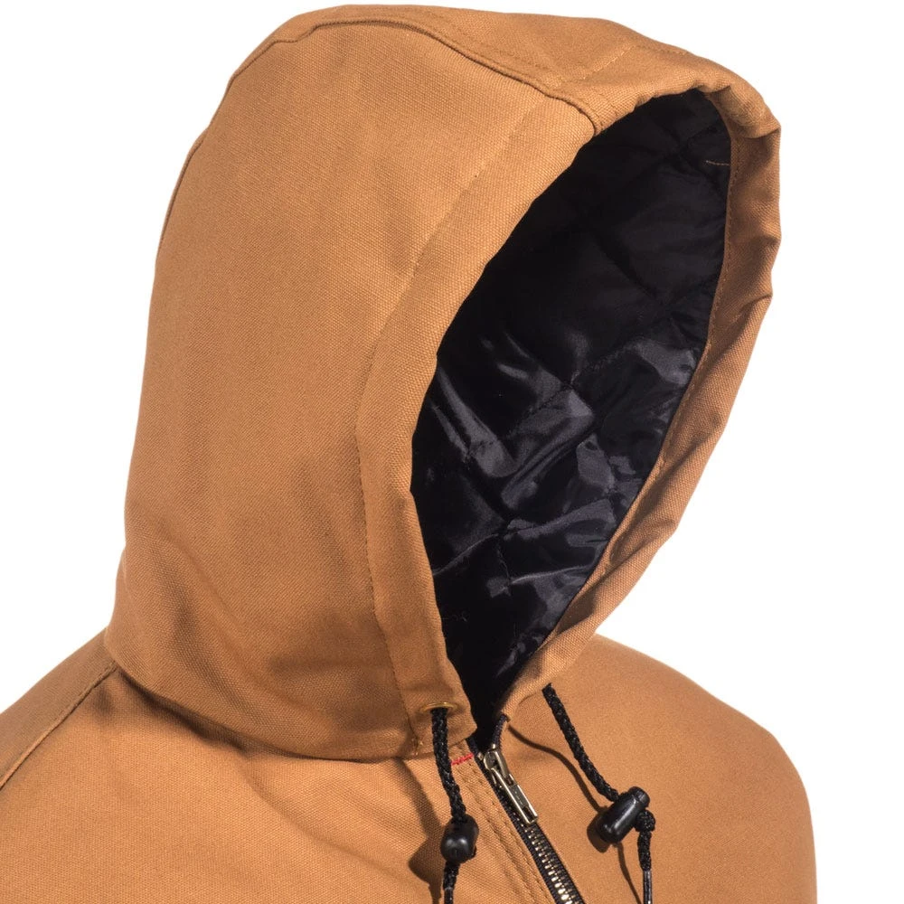 Red Kap Jackets: Men's JD20 BD Brown Duck Hooded Jacket 2 Red Kap Jackets: Men's JD20 BD Brown Duck Hooded Jacket - Image 2