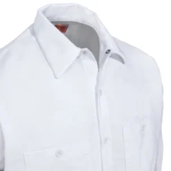 Red Kap Shirts: Men's SP14 WH White Long-Sleeve Industrial Work Shirt