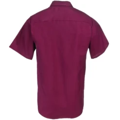 Red Kap Shirts: Men's SP24 BY Short-Sleeve Industrial Burgundy Work Shirt 5 Red Kap Shirts: Men's SP24 BY Short-Sleeve Industrial Burgundy Work Shirt -Eagle Shop red kap sp24by b 01