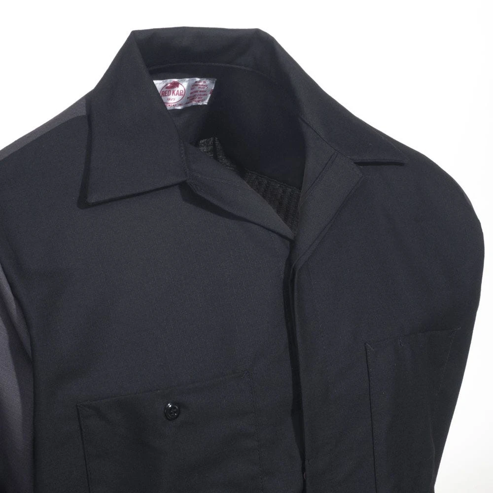 Red Kap Shirts: Men's Black SY10 BC Ripstop Long Sleeve Shirt 1 Red Kap Shirts: Men's Black SY10 BC Ripstop Long Sleeve Shirt