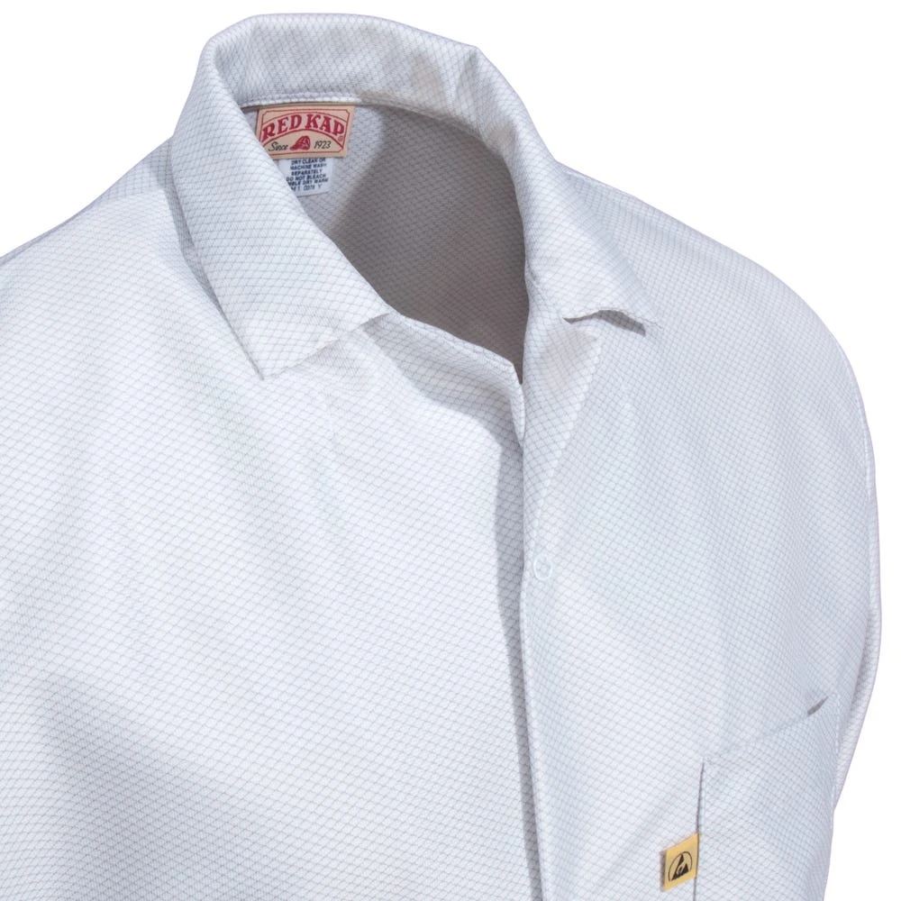 Red Kap Work Clothes: Men's KK26 WH White ESD 33-Inch Lab Jacket 2 Red Kap Work Clothes: Men's KK26 WH White ESD 33-Inch Lab Jacket - Image 2