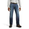 Ariat Work FR Jeans: Men's 10026004 FR M5 Slim DuraStretch Truckee Stackable Straight Leg Jean