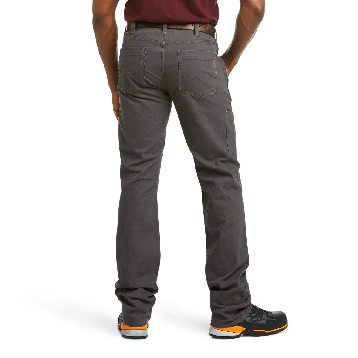 Ariat Rebar Pants: Men's 10030250 Rebar Grey Rebar M4 Low Rise DuraStretch Stackable Straight Leg Pant 2 Ariat Rebar Pants: Men's 10030250 Rebar Grey Rebar M4 Low Rise DuraStretch Stackable Straight Leg Pant - Image 2