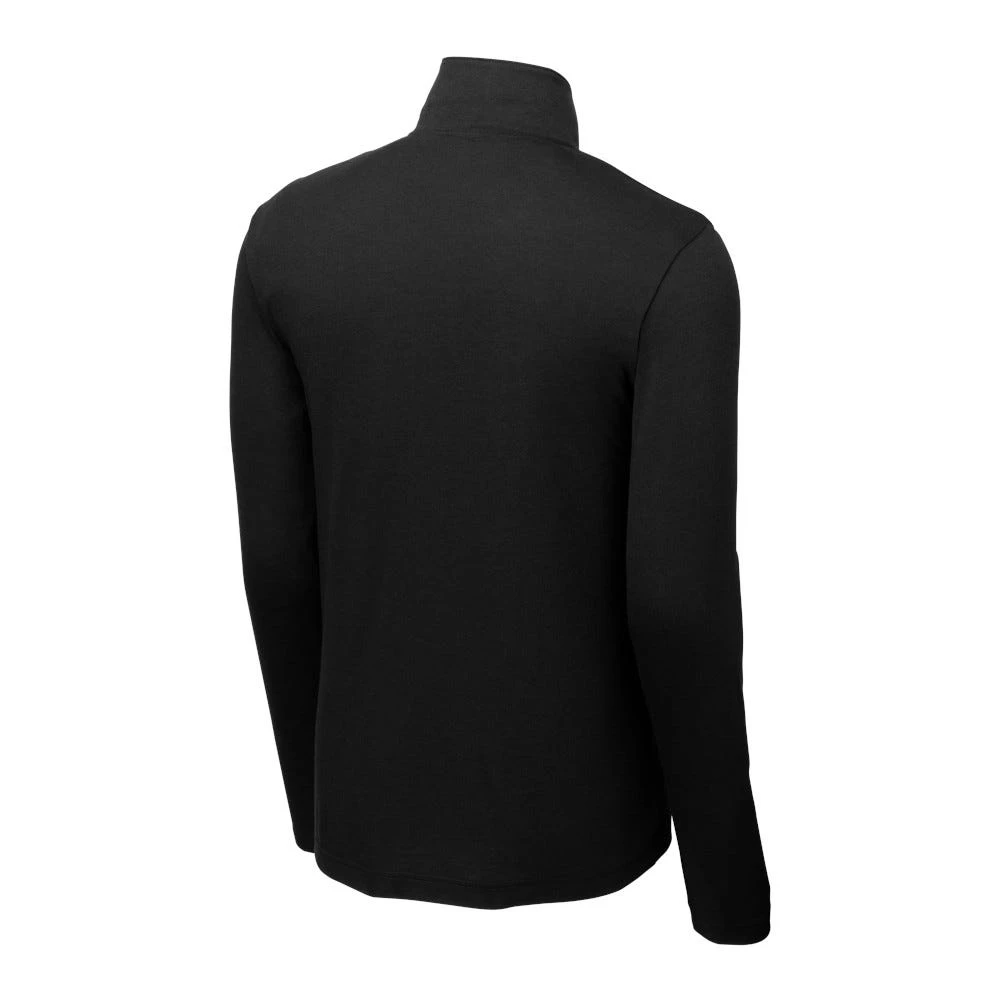 Sport-Tek Pullover: Men's ST407BLK Black Triad Solid PosiCharge Tri-Blend Wicking 1/4-Zip Pullover 6 Sport-Tek Pullover: Men's ST407BLK Black Triad Solid PosiCharge Tri-Blend Wicking 1/4-Zip Pullover - Image 6