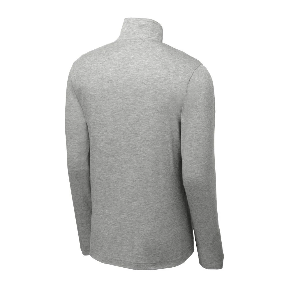 Sport-Tek Pullover: Men's ST407LGH Light Grey Heather Solid PosiCharge Tri-Blend Wicking 1/4-Zip Pullover 6 Sport-Tek Pullover: Men's ST407LGH Light Grey Heather Solid PosiCharge Tri-Blend Wicking 1/4-Zip Pullover - Image 6