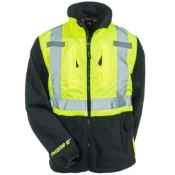 Tingley Jackets: Men's J73022 Reflective High Visibility Fleece Safety Jacket 6 Tingley Jackets: Men's J73022 Reflective High Visibility Fleece Safety Jacket -Eagle Shop tingley j73022 f 01