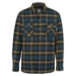 Wolverine Jacket: Men's W1207550 423 Dark Navy Plaid FR Jacket