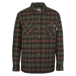 Wolverine Jacket: Men's W1207550 612 Oxblood Plaid FR Jacket