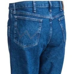Wrangler Jeans: Men's Antique Indigo 35001 AI Rugged Wear Relaxed Fit Work Jeans -Eagle Shop wrangler 35001ai l 01