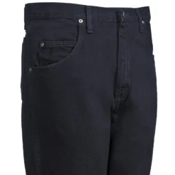 Wrangler Jeans: Men's Black 35002 OB Rugged Wear Relaxed Fit Jeans