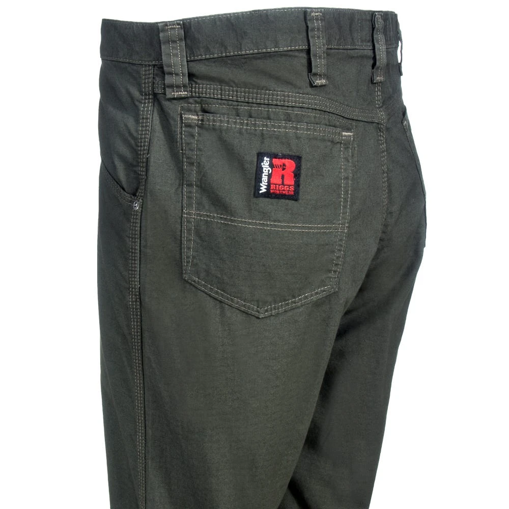 Wrangler Riggs Pants: Men's Loden Green 3W045 LD Riggs Technician Ripstop Pants 3 Wrangler Riggs Pants: Men's Loden Green 3W045 LD Riggs Technician Ripstop Pants - Image 3