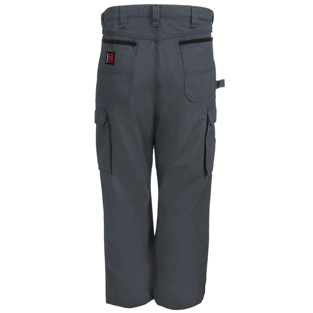 Wrangler Riggs Pants: Men's 3W060 ST Slate Grey Ripstop Ranger Pants 4 Wrangler Riggs Pants: Men's 3W060 ST Slate Grey Ripstop Ranger Pants - Image 4