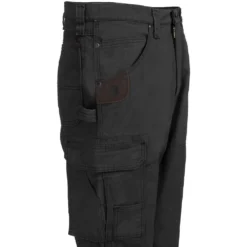 Wrangler Riggs Pants: Men's 3W060 BL Black Ripstop Ranger Pants